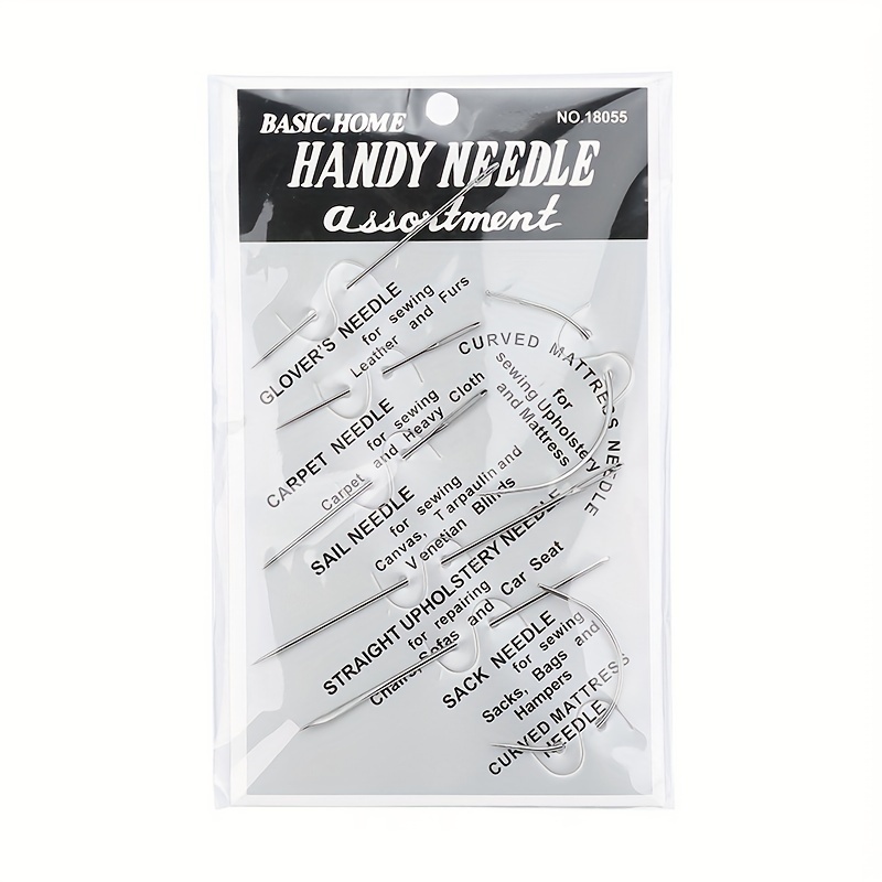 4pcs/set Silvery Big Eye Curved Hand Sewing Needles For Craft Curved Needle  Doll Hand Sewing Curved Needle Semicircular Curved Needle Repair Sofa Fur