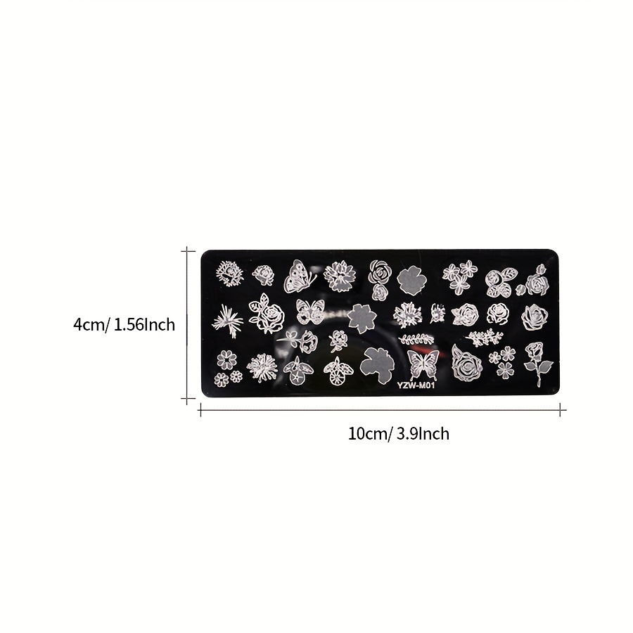 15-teiliges Nagelstempel-Set – DIY-Nageldesign Mit Stempelstiften Für Blumen & Muster