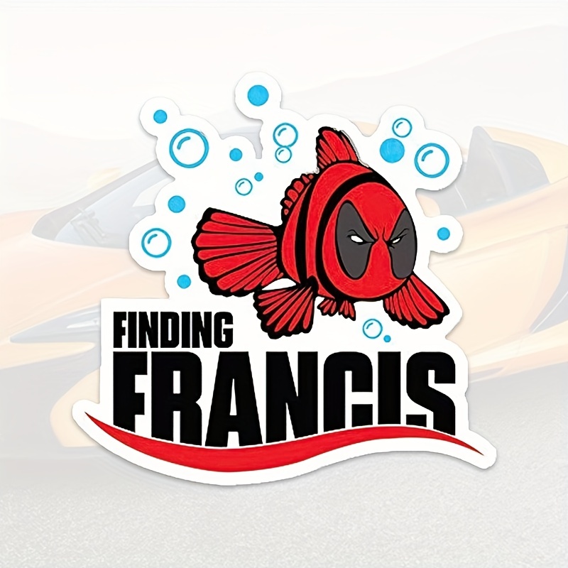 ファインディングフランシス面白い魚ビニールデカールステッカー車の