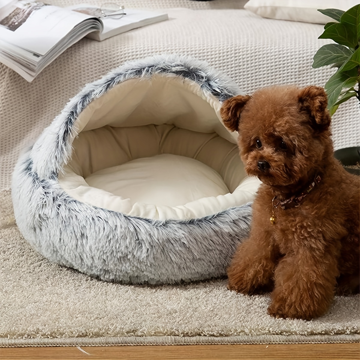 Hooded dog beds for clearance large dogs