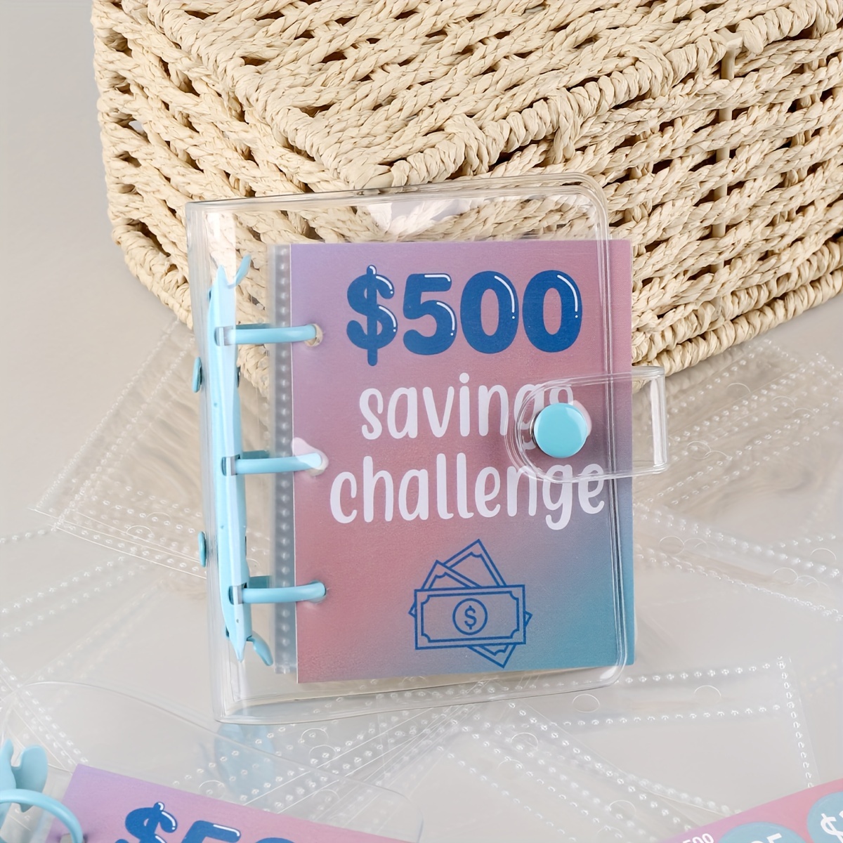 Mini Binder Saving Challenge 150/300/500/1000 Saving Budget - Temu