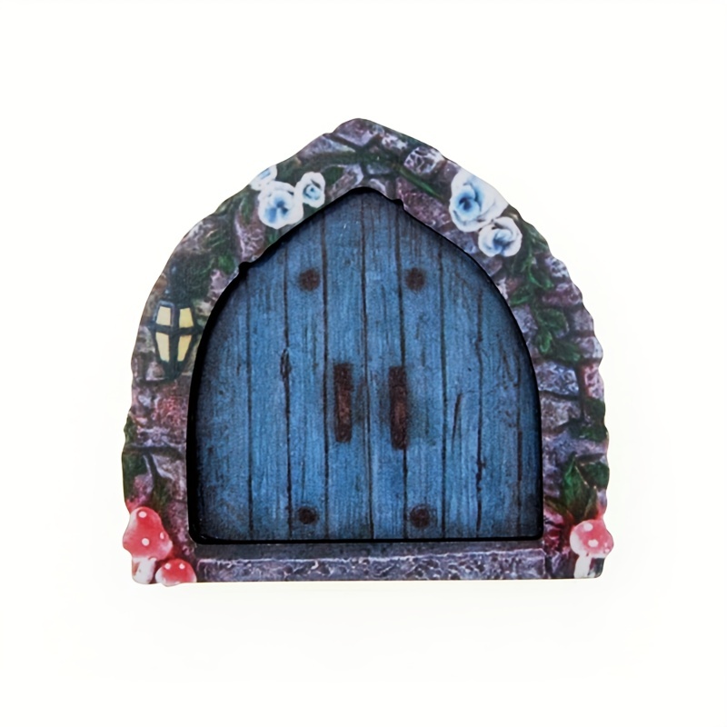 1pc Fairy Tale Door Tree Opening, Garden Creative Retro Door