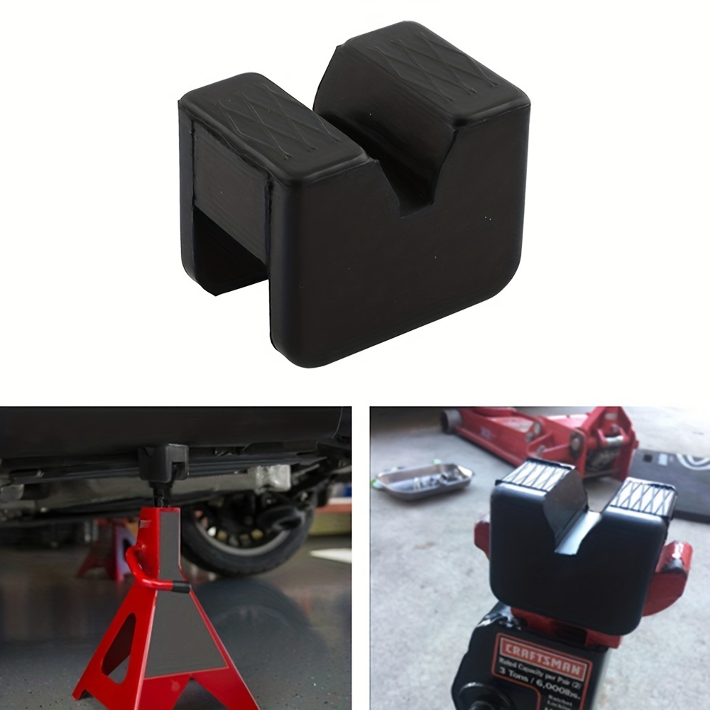 Car Jack Pad Rubber Lifting Adapter Tool Stand Chassis W/ Storage