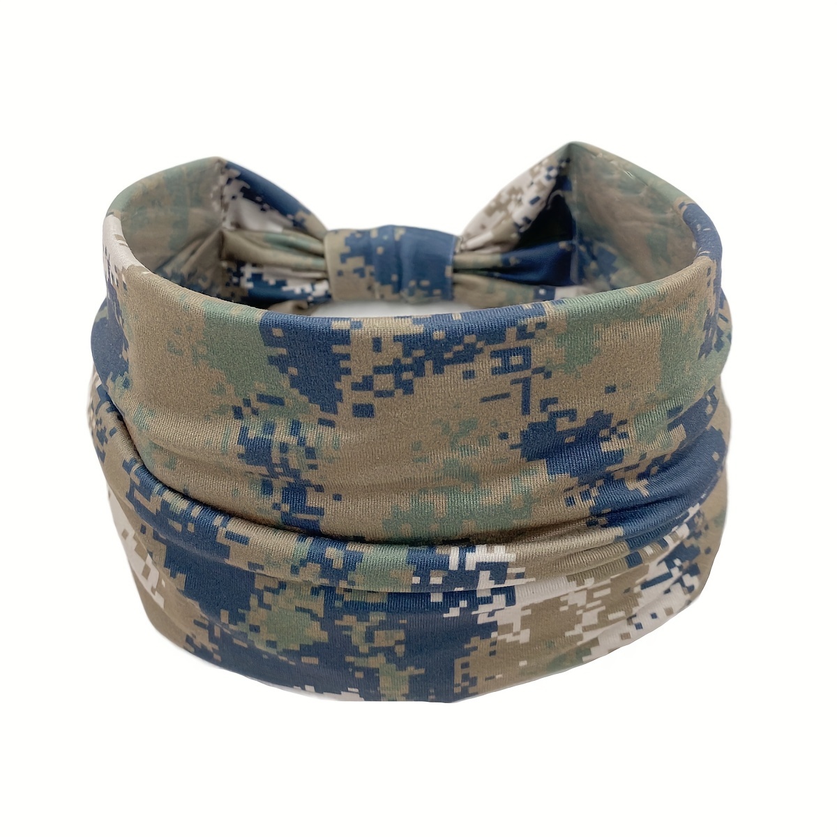 Hommes Ice Silk Sports Hairband Running Fitness Sweat Absorbant Bandeau  Camouflage Stretch Breathable Hairband