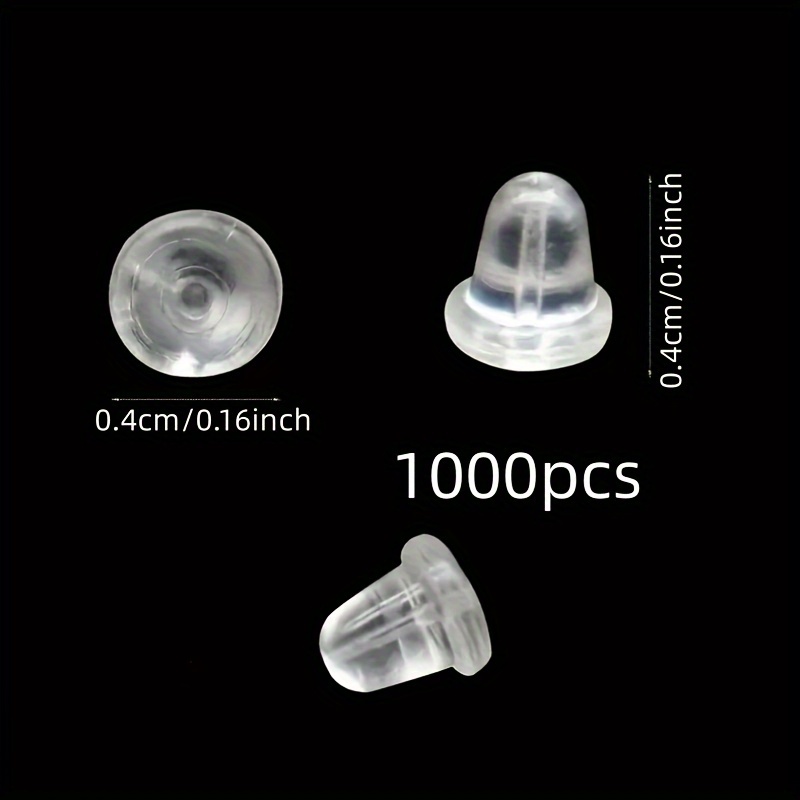 Silicone Earring Back Earring Back Lining Soft Transparent - Temu