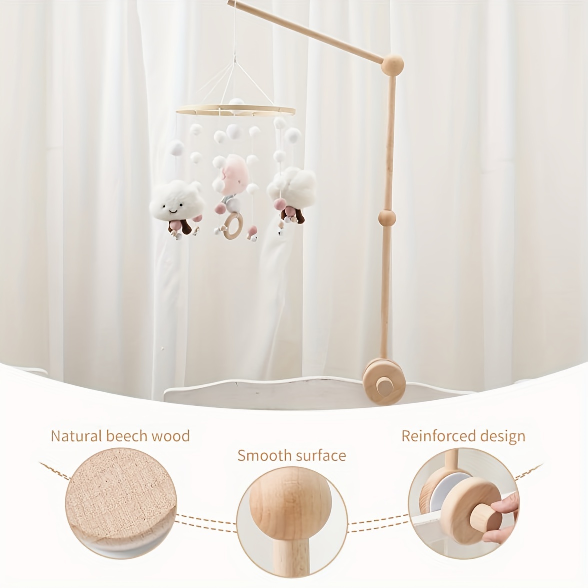 Baby mobile hanger, mobile attachment, baby crib mobile arm - Shop