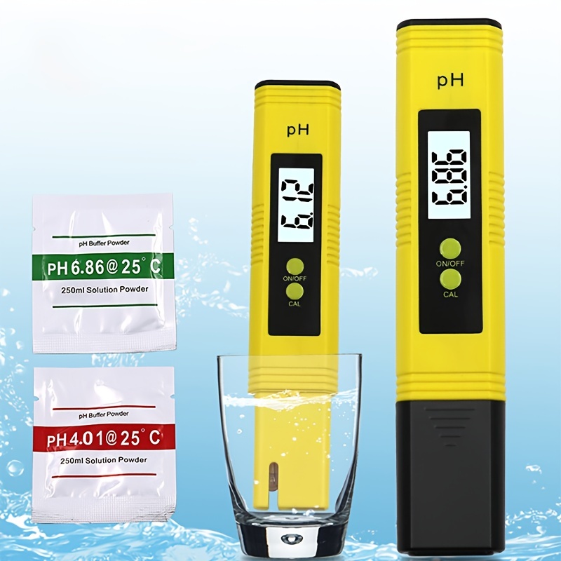 0.01 PH Battery Powder Water Quality Tester with 0.14 Measurement Range
