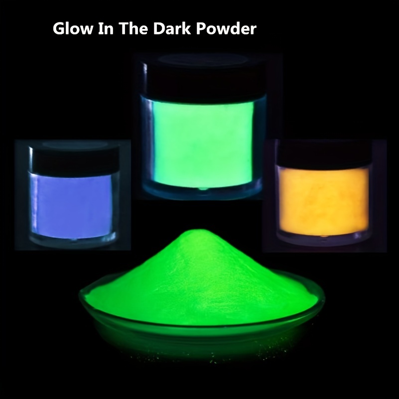LET'S RESIN 12 Colors Glow in The Dark Pigment Powder - 20g/0.7oz Each  Bottle Epoxy Resin Luminous Pigments for Slime, Nails, Acrylic Paint,  Halloween