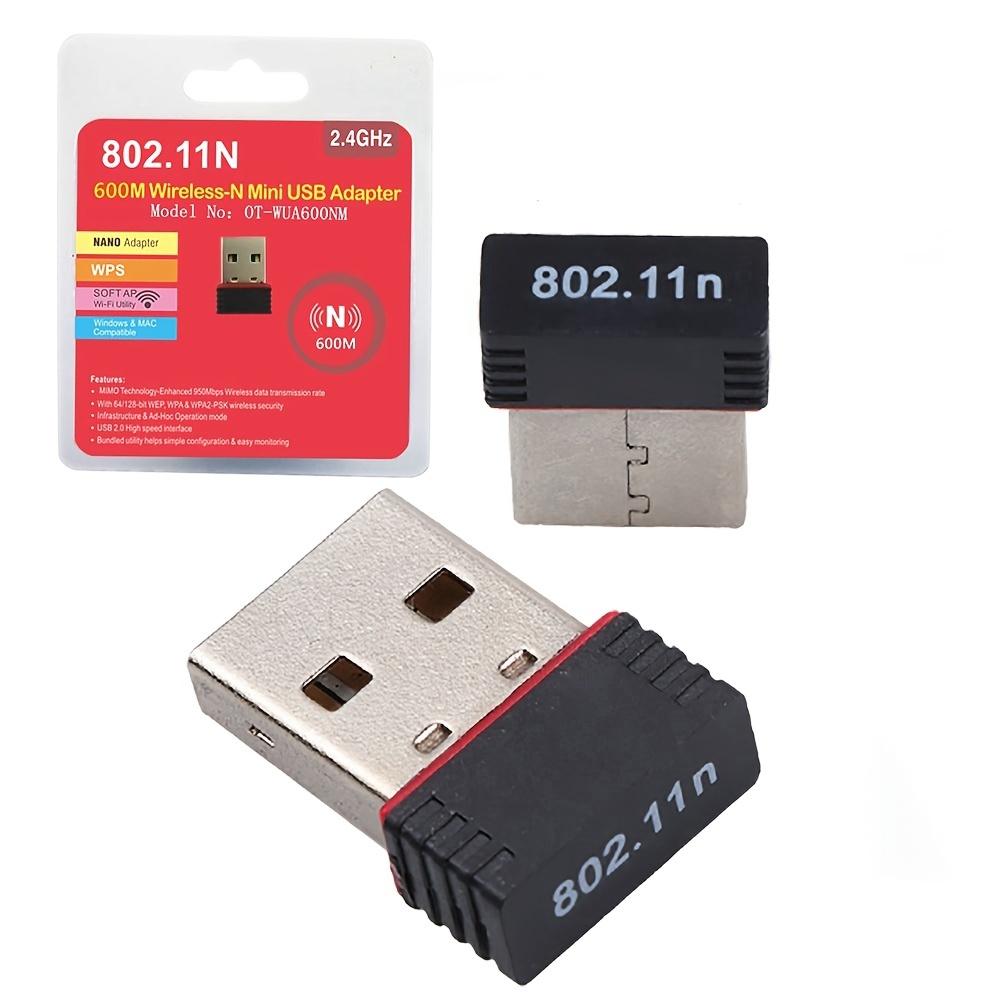 Mini adaptateur WiFi USB sans fil, 150Mbps, réseau Wi fi, carte
