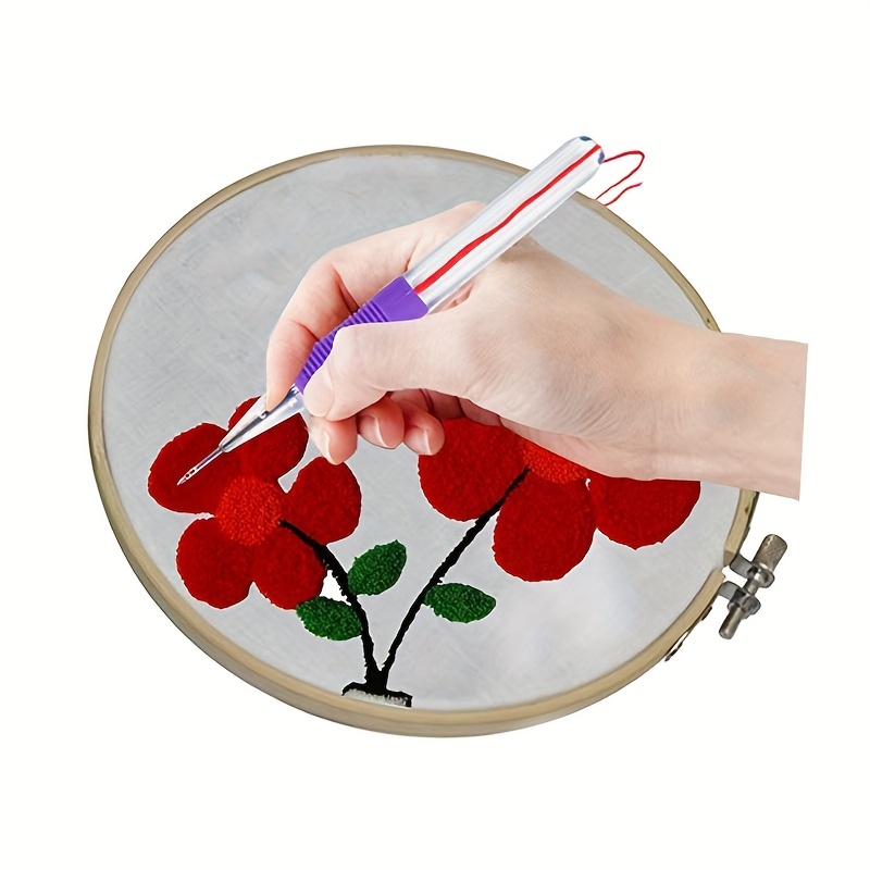 Magic Embroidery Pen Embroidery Pen Punch Needle Weaving - Temu
