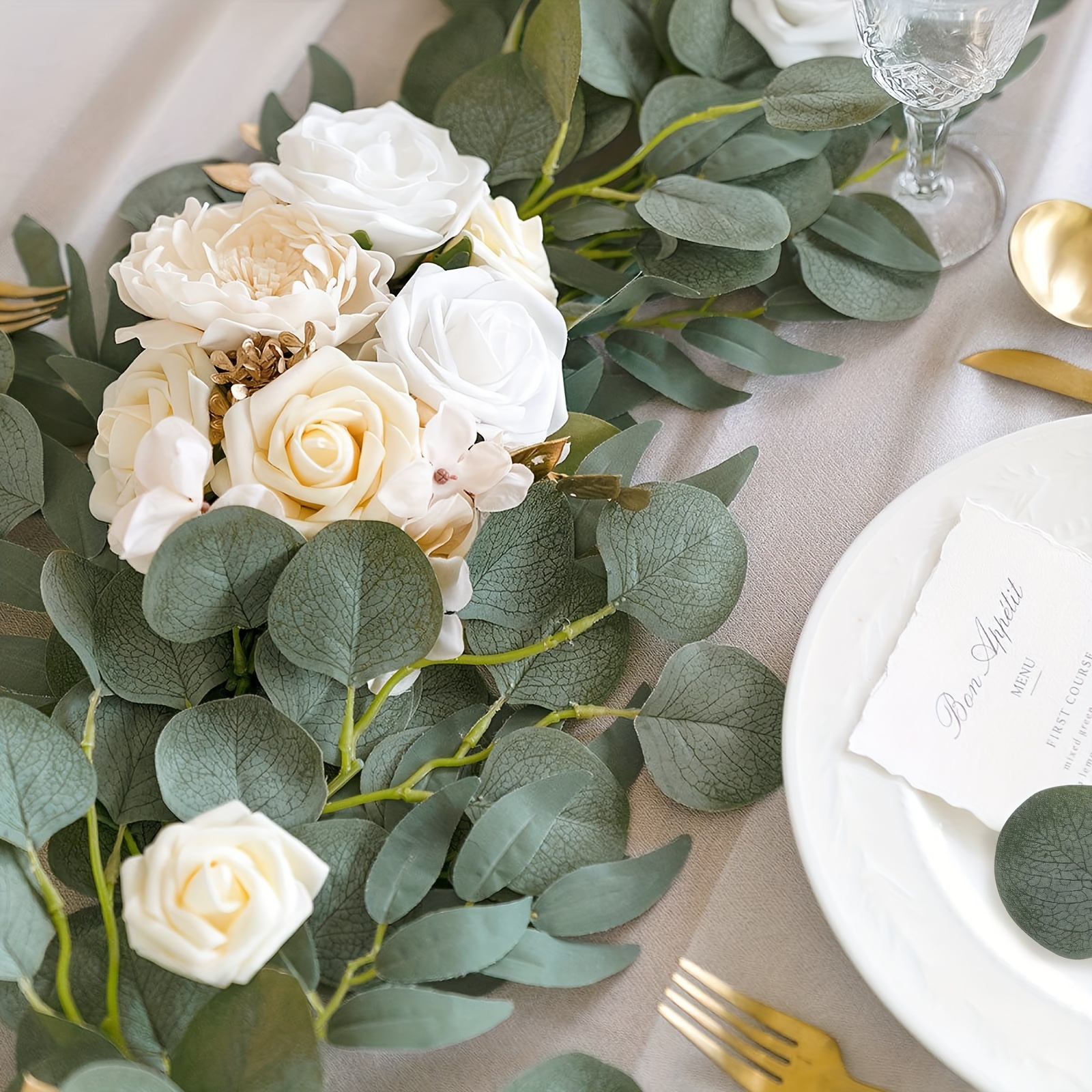 Artificial Eucalyptus & Willow Wedding Bouquet