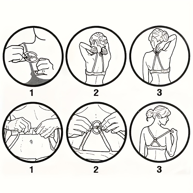 5pcs Invisible Bra Strap Clips Non Slip Buckles Conceal Bra Straps