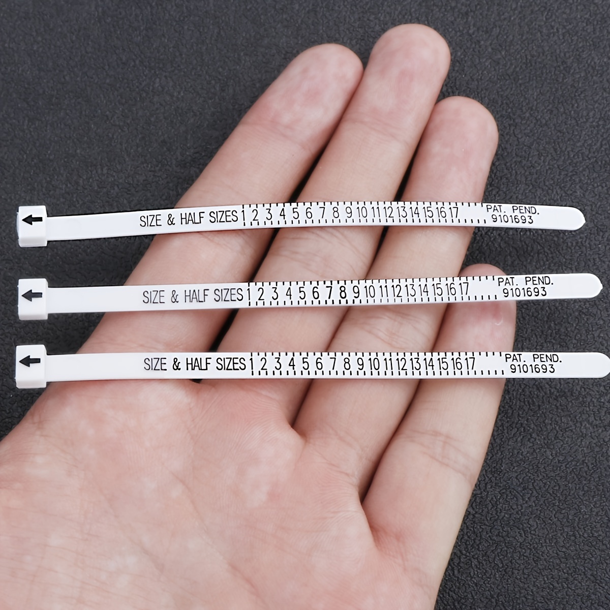 1pc Plastic Ring Ruler, US Size Finger Standard Soft Ruler Ring