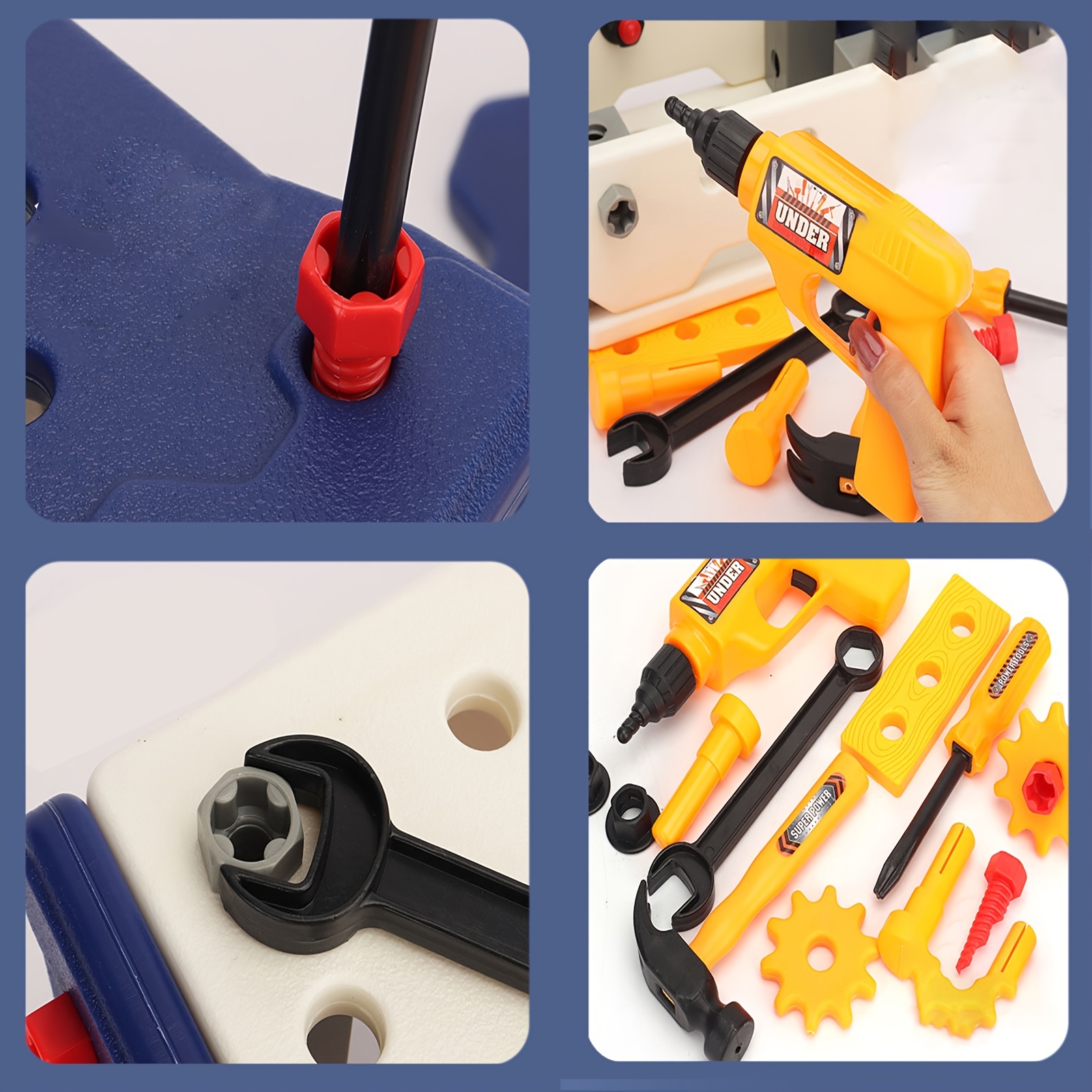 Happy Day - Pretending To Role Play As A Carpenter Simulation Repair Tool  Professional Carpenter Toolbox Set - Temu United Arab Emirates