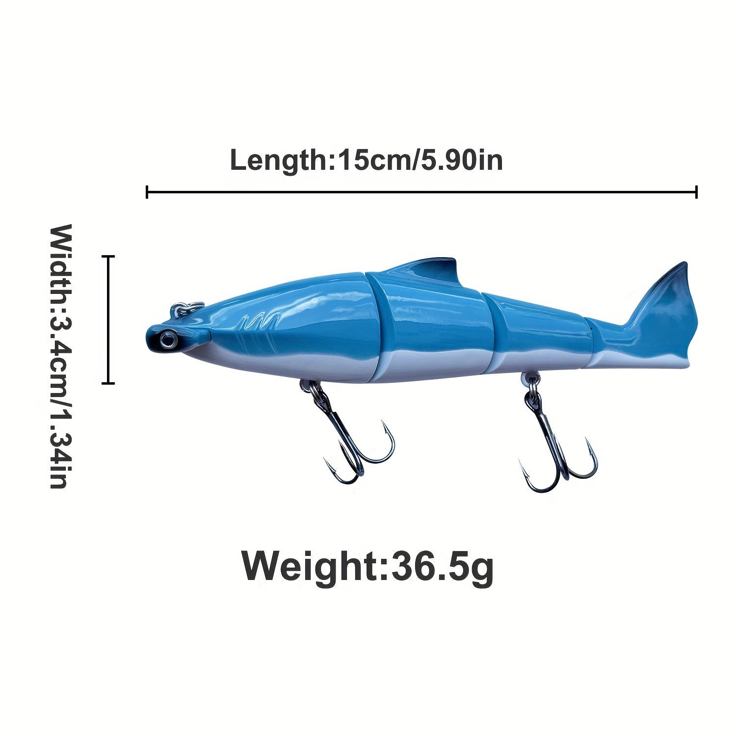 15cm Artificial Submerged Wobbler Fishing Lure 5.91inch - Temu