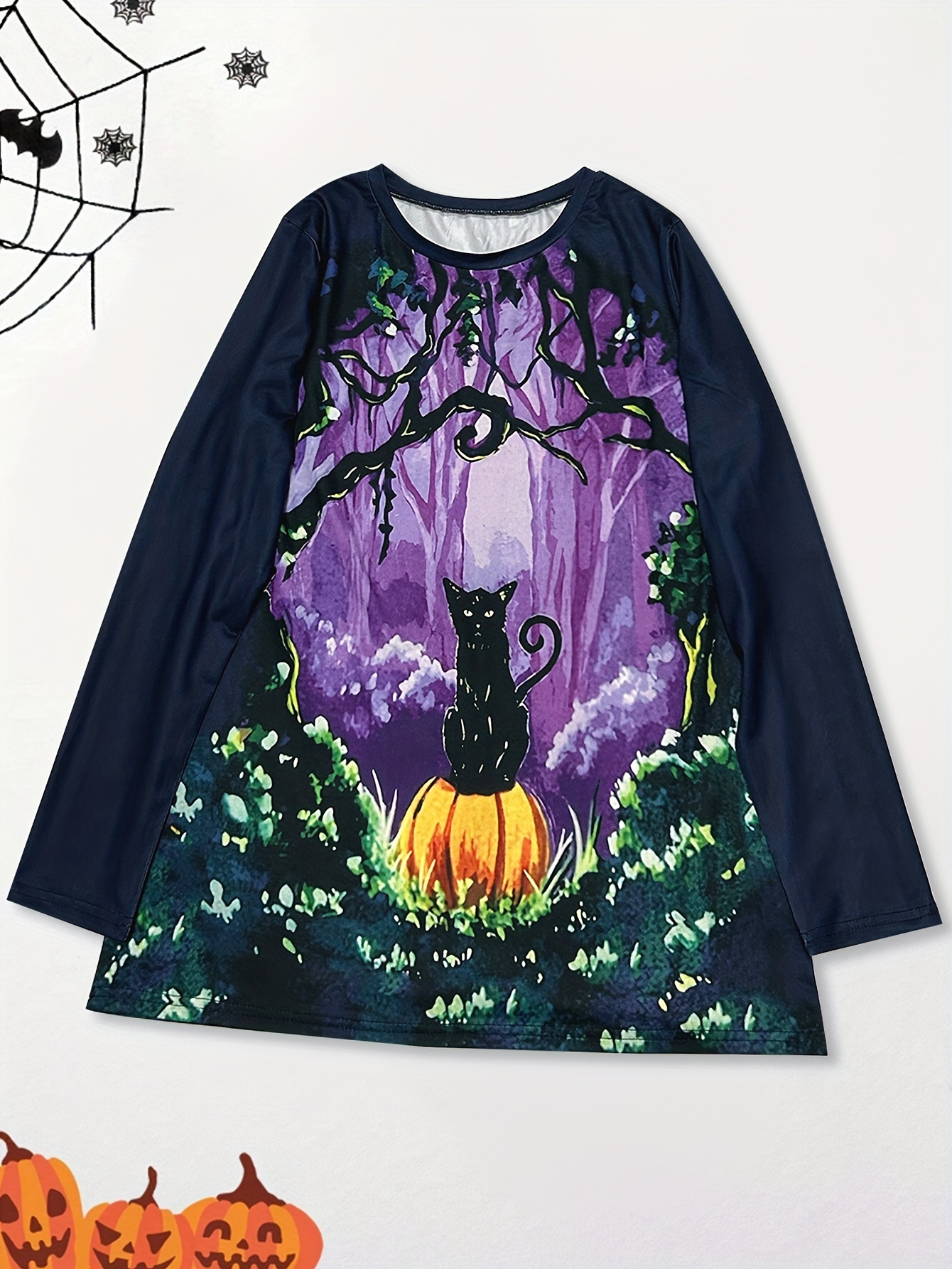 halloween cat shirt womens