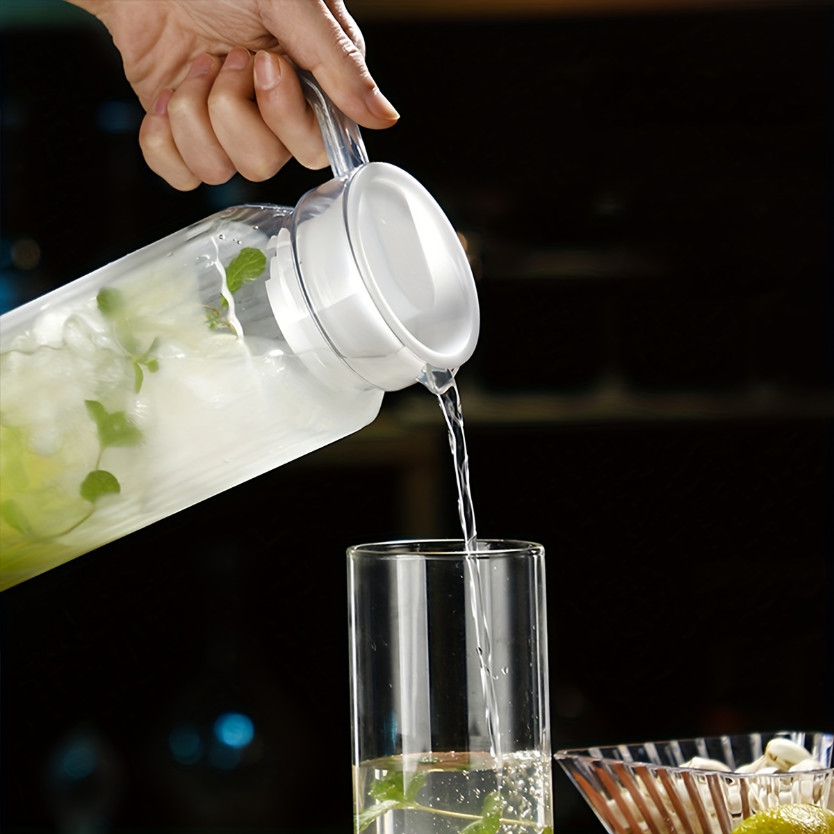  SERVED - Jarra de acero inoxidable con tapa (2 litros)   Dispensador de bebidas aislado mantiene las bebidas frías o calientes  durante horas, jarra de viaje, a prueba de fugas (limonada