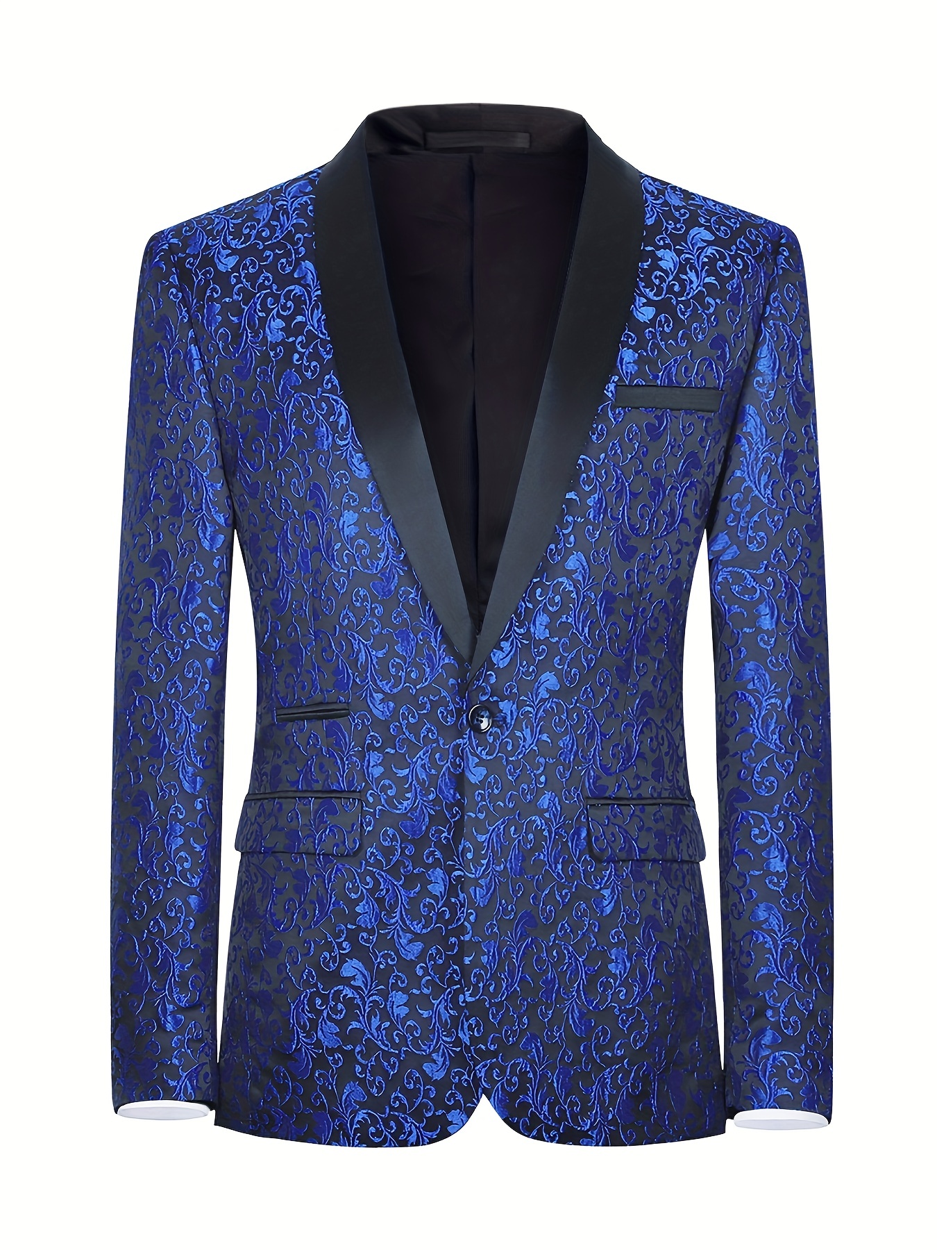 BLUE TUXEDO WITH SHAWL COLLAR - Classy Formal Wear