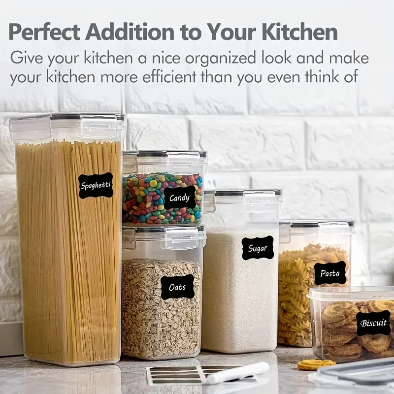 Organize Your Kitchen Pantry With This 4/ Airtight Food - Temu