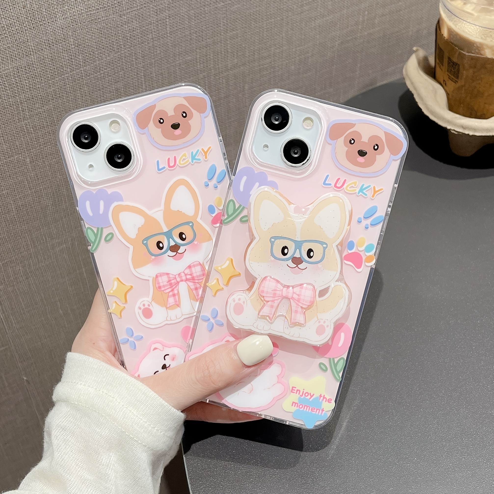 Jf2565 Cute Dog 001 ( Brand Puppy) English Title: Cuddly Dog Phone Case For  Iphone 14 13 12 11 Xs Xr X 7 8 6s Mini Plus Pro Max Se,gift For Easter