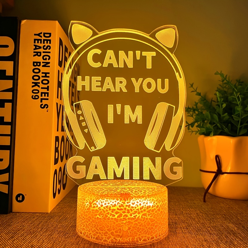 Lampe 3D Casque Gaming