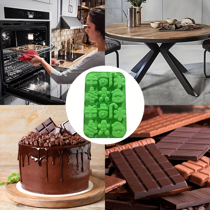 Silicone Chocolate Candy Molds Different Shapes and Patterns Silicone  Baking Mold Use for Cake Brownie Topper