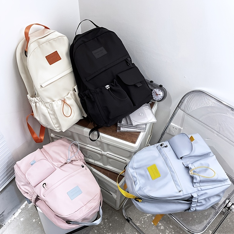 Simple Casual Backpack Students School Bag Travel All Match Large Capacity  Backpack - Bags & Luggage - Temu Belgium