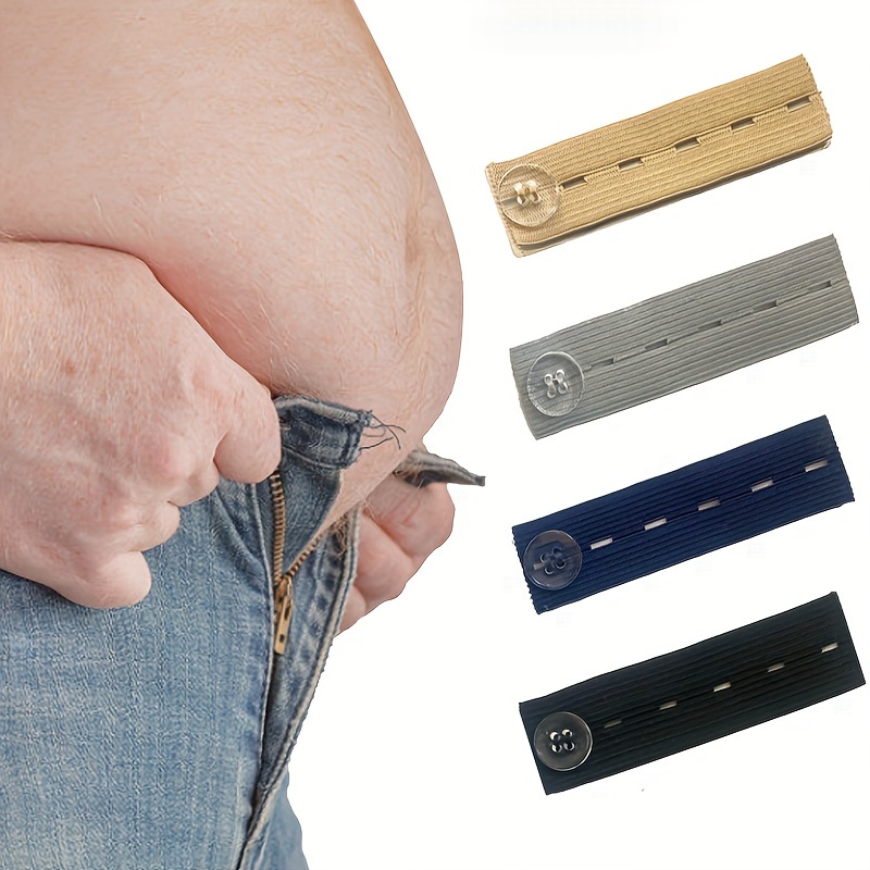 

4pcs Waist Extension Buckle For Pants, Suitable For Slightly Overweight People, Pregnant Women