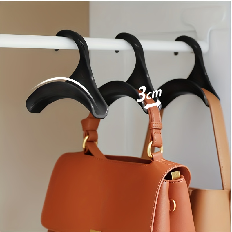 5PCS/Set Bag Purse Hanger Closet Purse Hooks For Closet, Handbag Hanger,  White & Grey Storage Organizer For Backpacks, Clothes Or Handbag