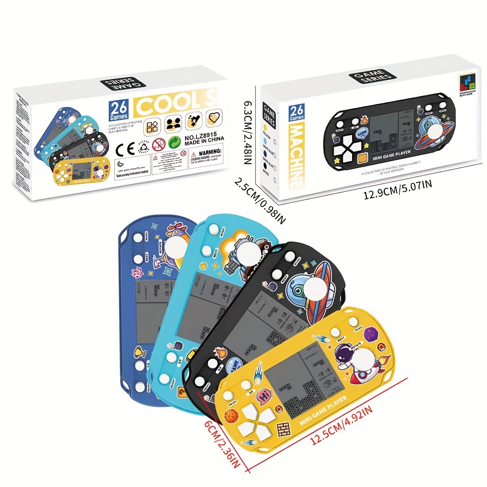 1Pc rétro Mini joueurs de jeu de poche classique jeux électroniques Console  de poche jeu enfant Puzzle Console de jeu jouets cadeau