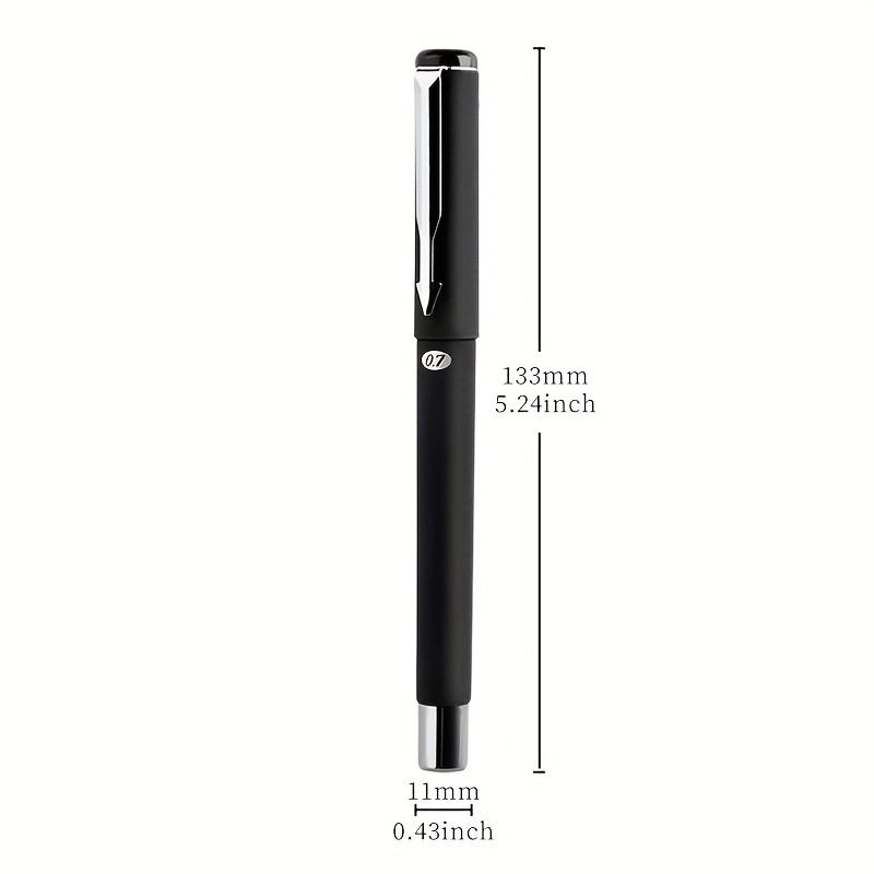 Rollerball Pen Bullet Tip 0.7mm 12 Pcs Titanium Steel Ballpoint Pen