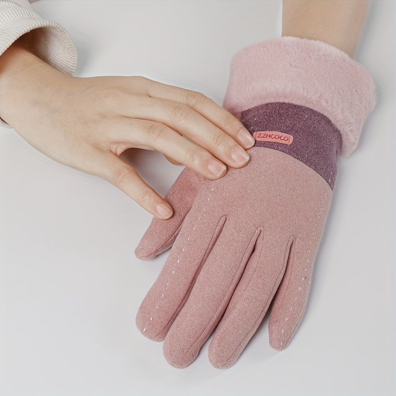 Gants À Doigts Complets Pour Enfants Avec Ficelle Mitaines Chaudes Pour  Bébé .