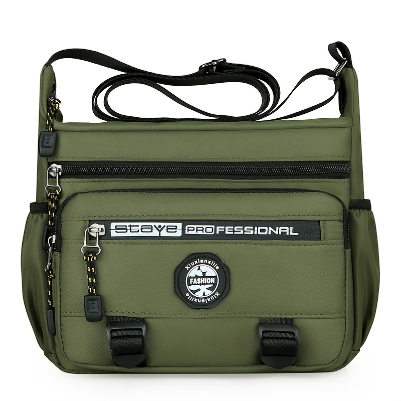 Men's Casual Fashion Crossbody Bag With Multi-pocket, Large Capacity  Waterproof Shoulder Bag For Travel - Temu