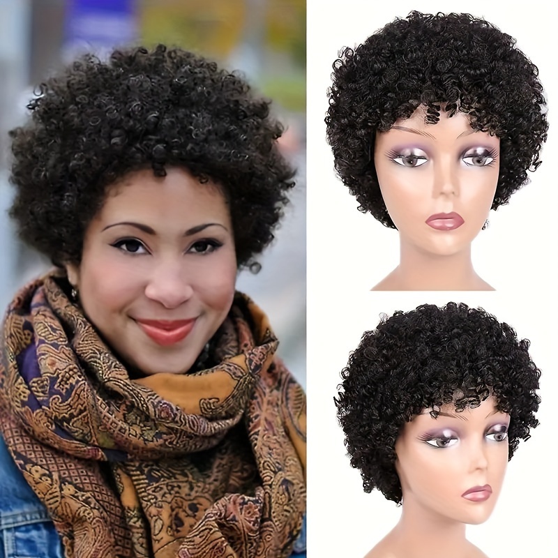 Short curly half wigs sale