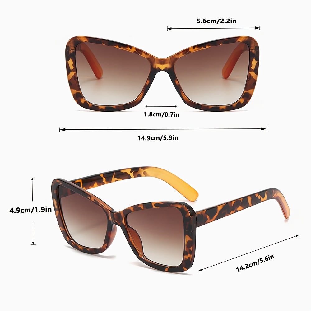 Cat Eye Glasses Oversized Sunglasses Women Y2k Fashion Shades Leopard Party  Glasses Women Accessories Sun Glasses - Temu