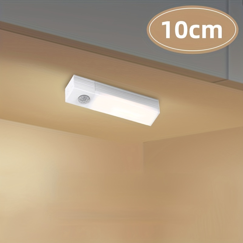 goodland Iluminación para debajo del gabinete, 80 luces LED para armario,  luces con sensor de movimiento para interiores, recargable por USB