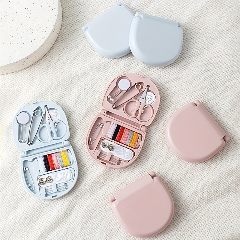 Mini Travel Sew Kit Mini Household Sewing Box Set Portable - Temu