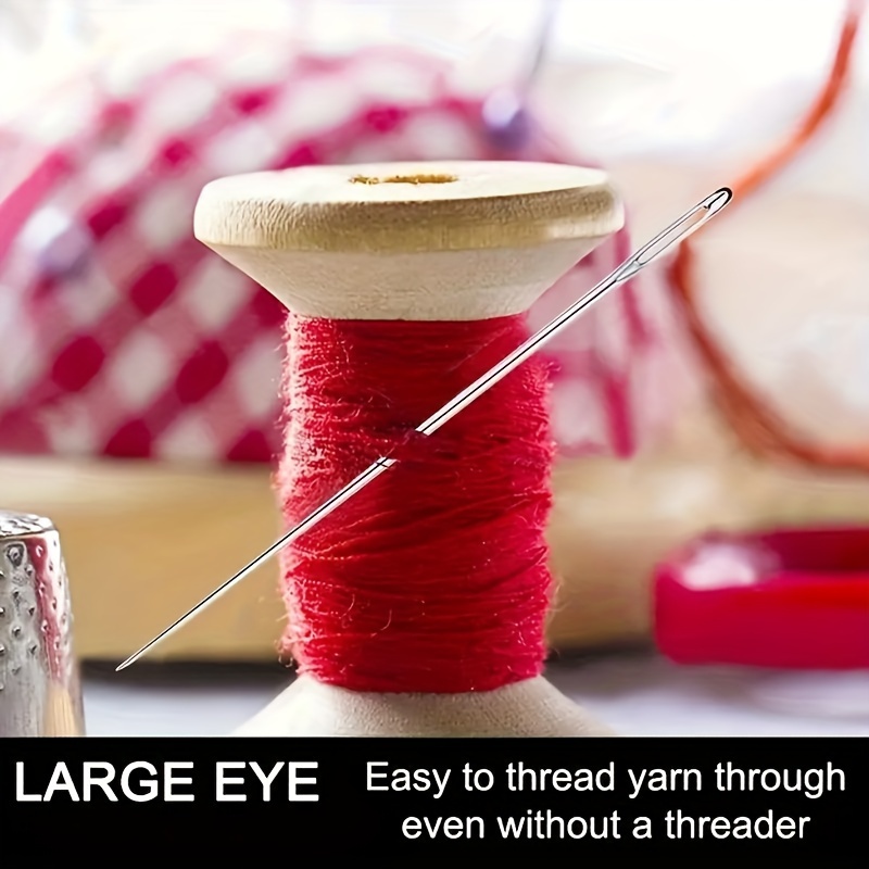 Large Eye Hand Sewing Needle Sewing Needles Large Eye Cross - Temu