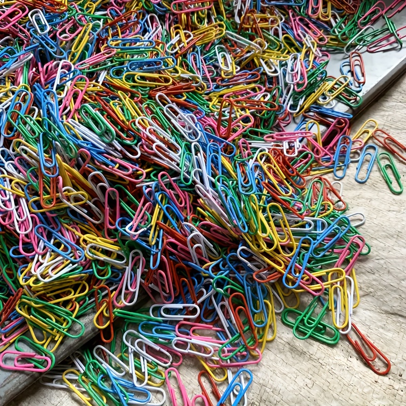 Plastic Paper Clips, Office Supplies Paper Clips
