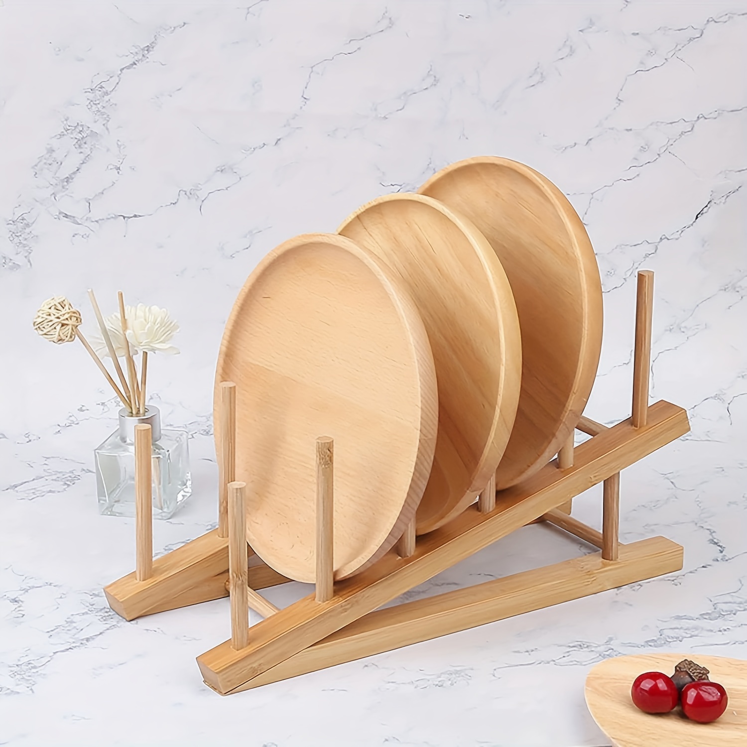 Wooden Plate Stand
