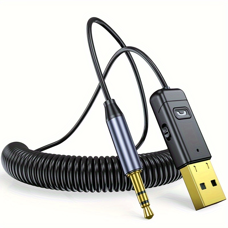 Cable De Audio Aux Para El Teléfono Del Portador Del Coche Transceptor En  Vivo 3.5 Auriculares Cable De Conexión De Sonido Del Coche - Automotriz -  Temu