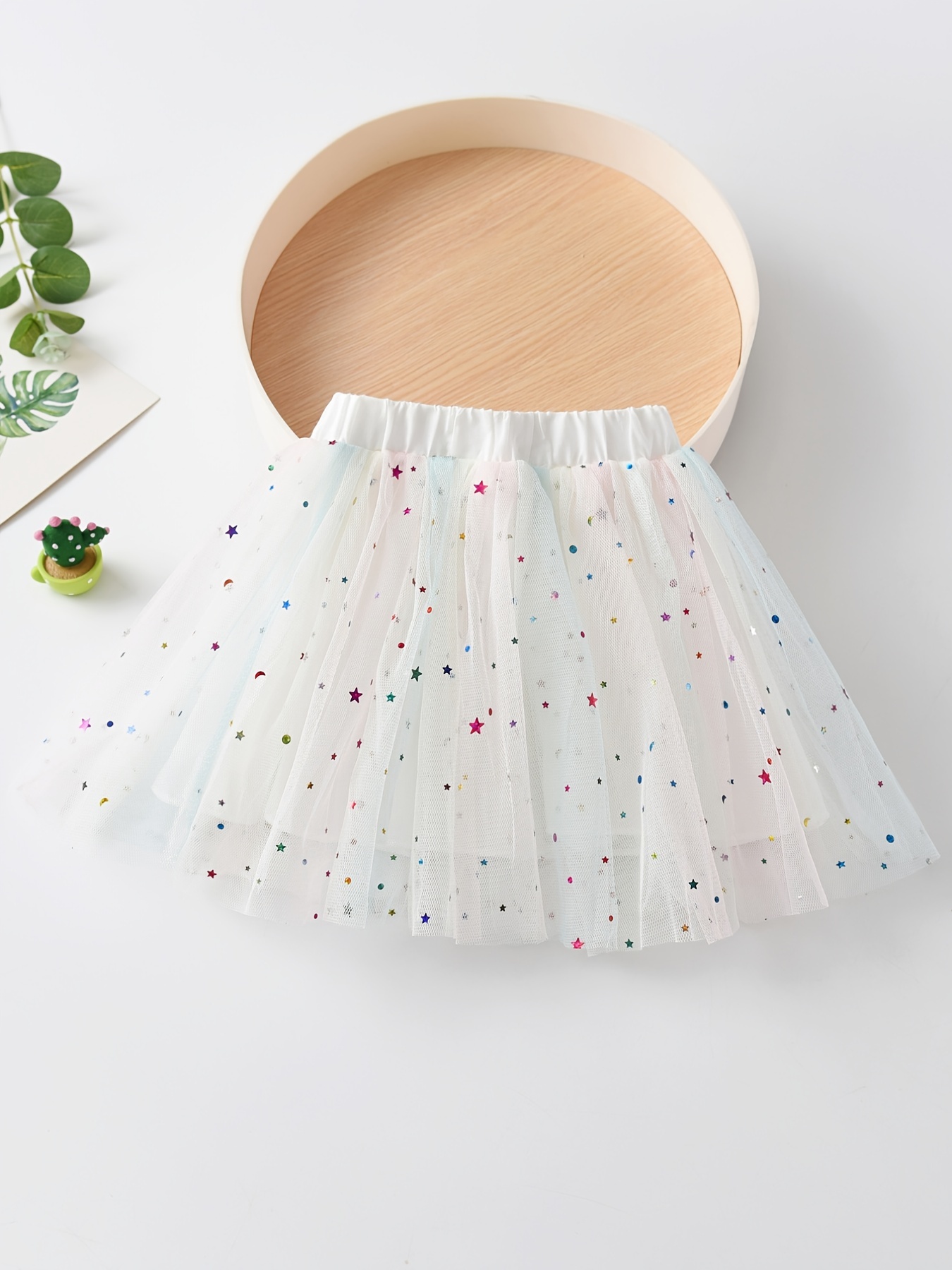 Falda Tul Niñas Decoración Estrellas Falda Maxi En Capas - Temu Chile