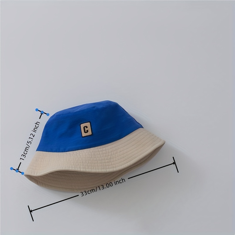 1pc Boys Solid Drawstring Detail Sun Protection Casual Bucket Hat For  Outdoor