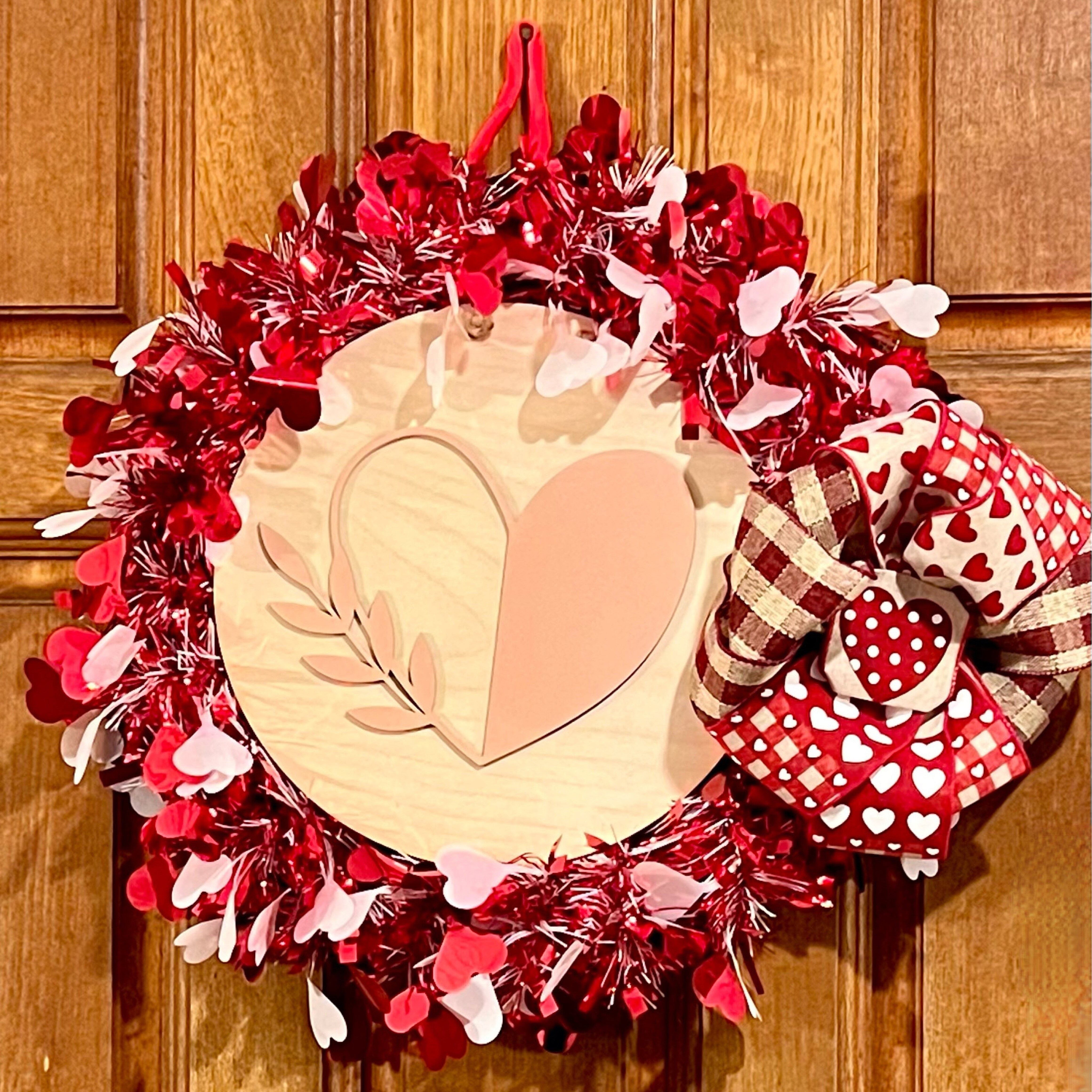 Valentine Wreath, Valentine Decor, Valentine Door, Love Wreath, Love Decor,  Heart Decor, Heart Wreath