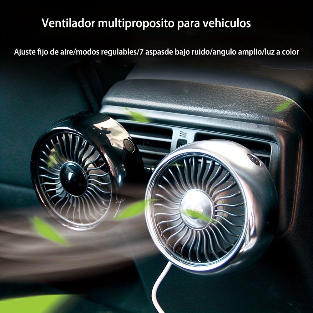 Aire Para Carro De Ventilador Aires Acondicionados Portatil Ventilacion  Auto 12V