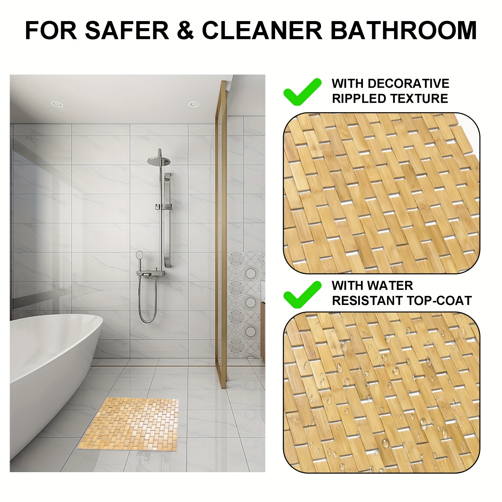 Spa floor + showers with GriP anti-slip Safety Coating.