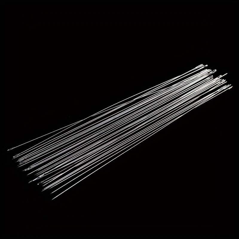 5pcs Multi-Size Matching Bead Needle, Thin Beading Middle Opening Necklace  Threading Sewing Embroidery Tools, Beading Needles For Jewelry Making