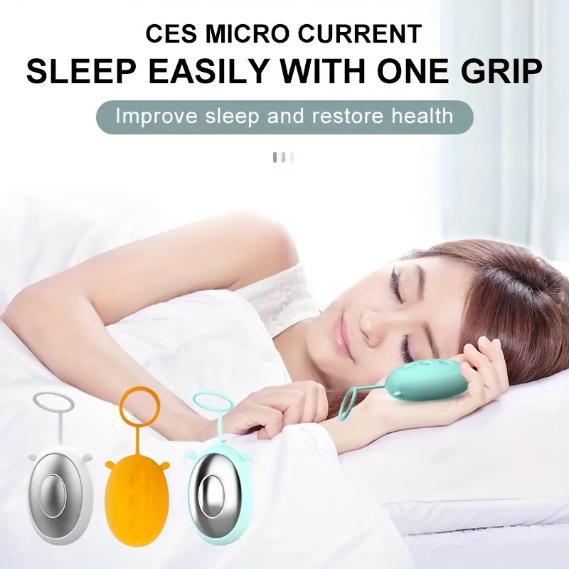 Gustve Sleep Aid Machine, Brain Massage Adjust Heart Rate Relieve Headache Focus Attention Anxiety Relief Items Small and Easy to Carry Improve Deep