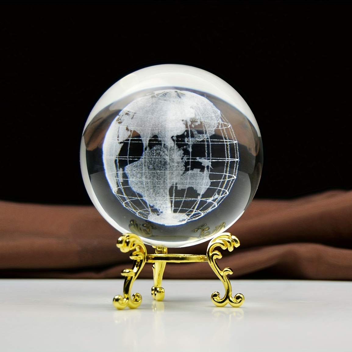 1pc boule de cristal globe terrestre Decir boule de cristal - Temu