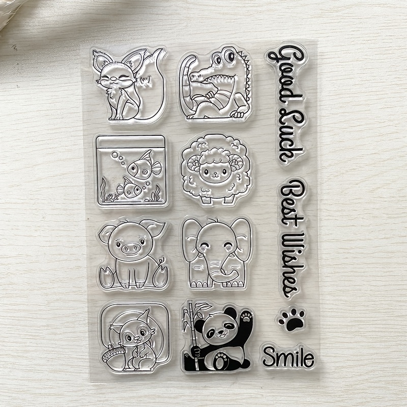 Small Letter Transparent Clear Silicone Stamps For DIY